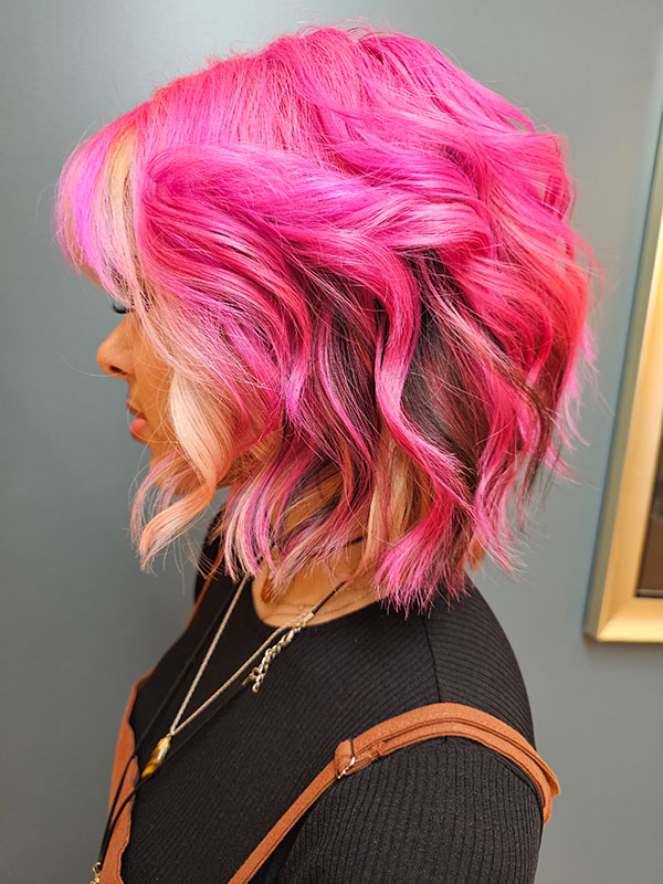 Pink hair color