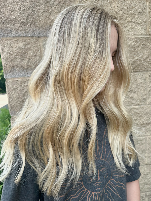 Blonde hair color