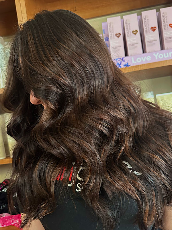 Brunette hair color